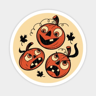 Trio of Halloween Pumpkins Magnet